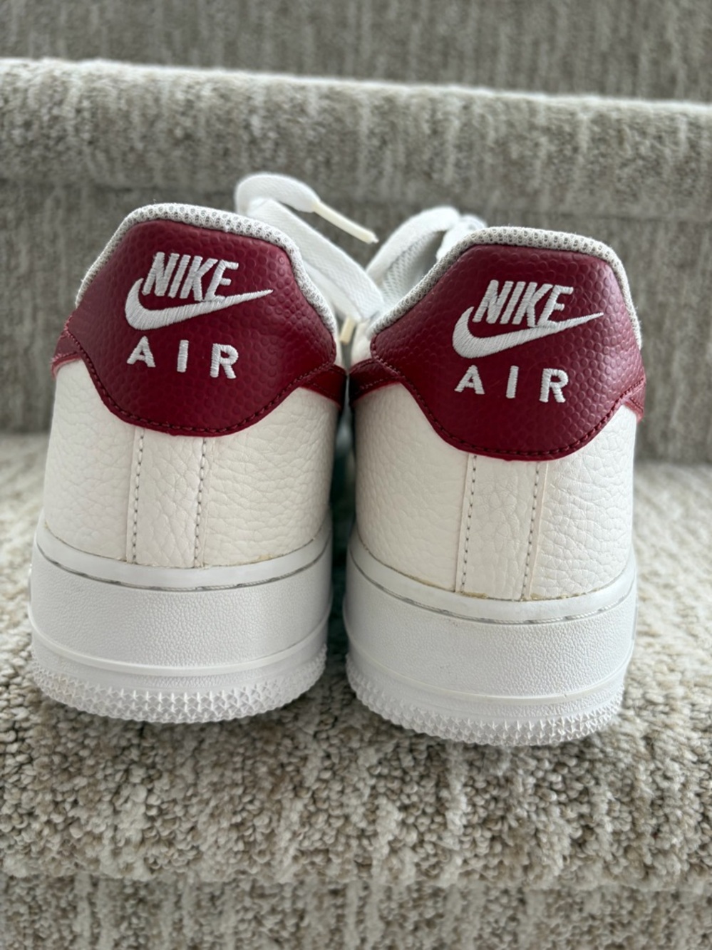 Nike Air Force 1 Low 'White Team Red' Sneakers. Men’s size 10. - Picture 6 of 10